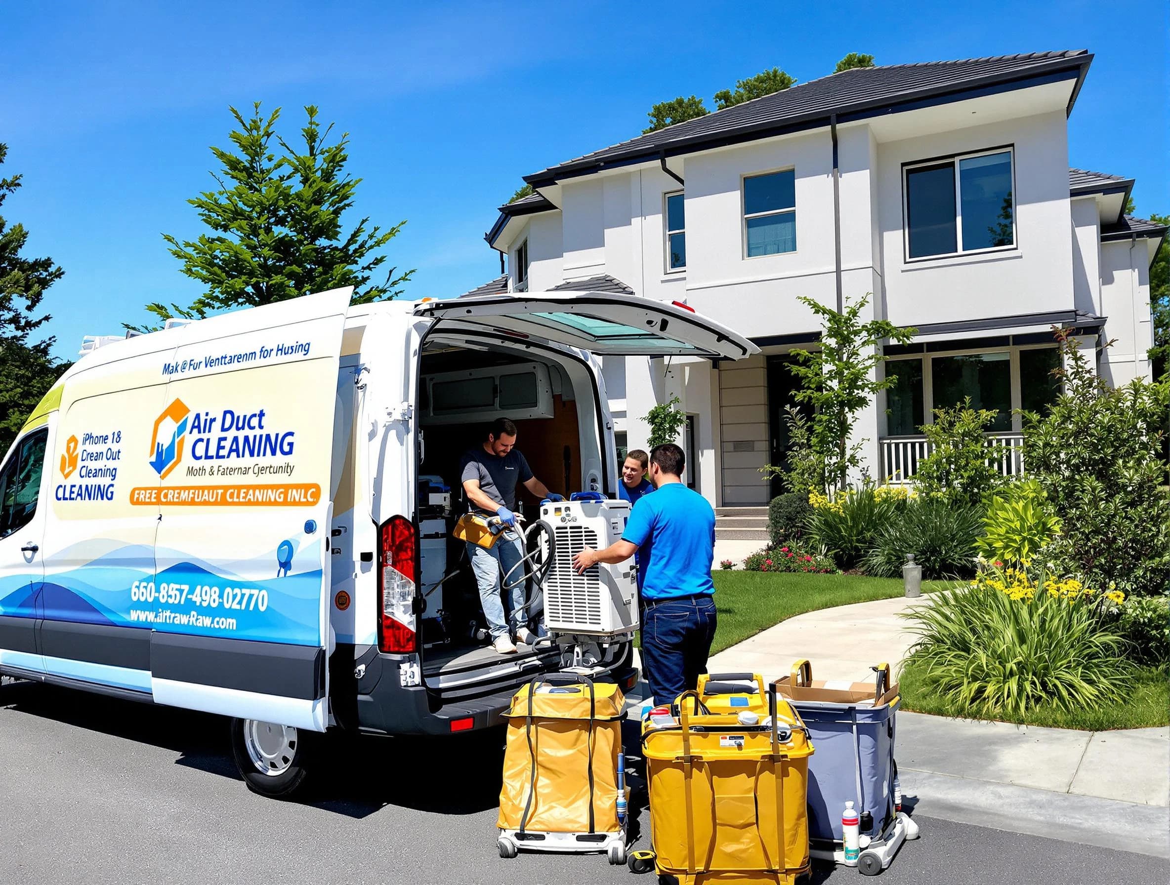 Meadowbrook Air Duct Cleaning technician performing professional air duct cleaning in Meadowbrook