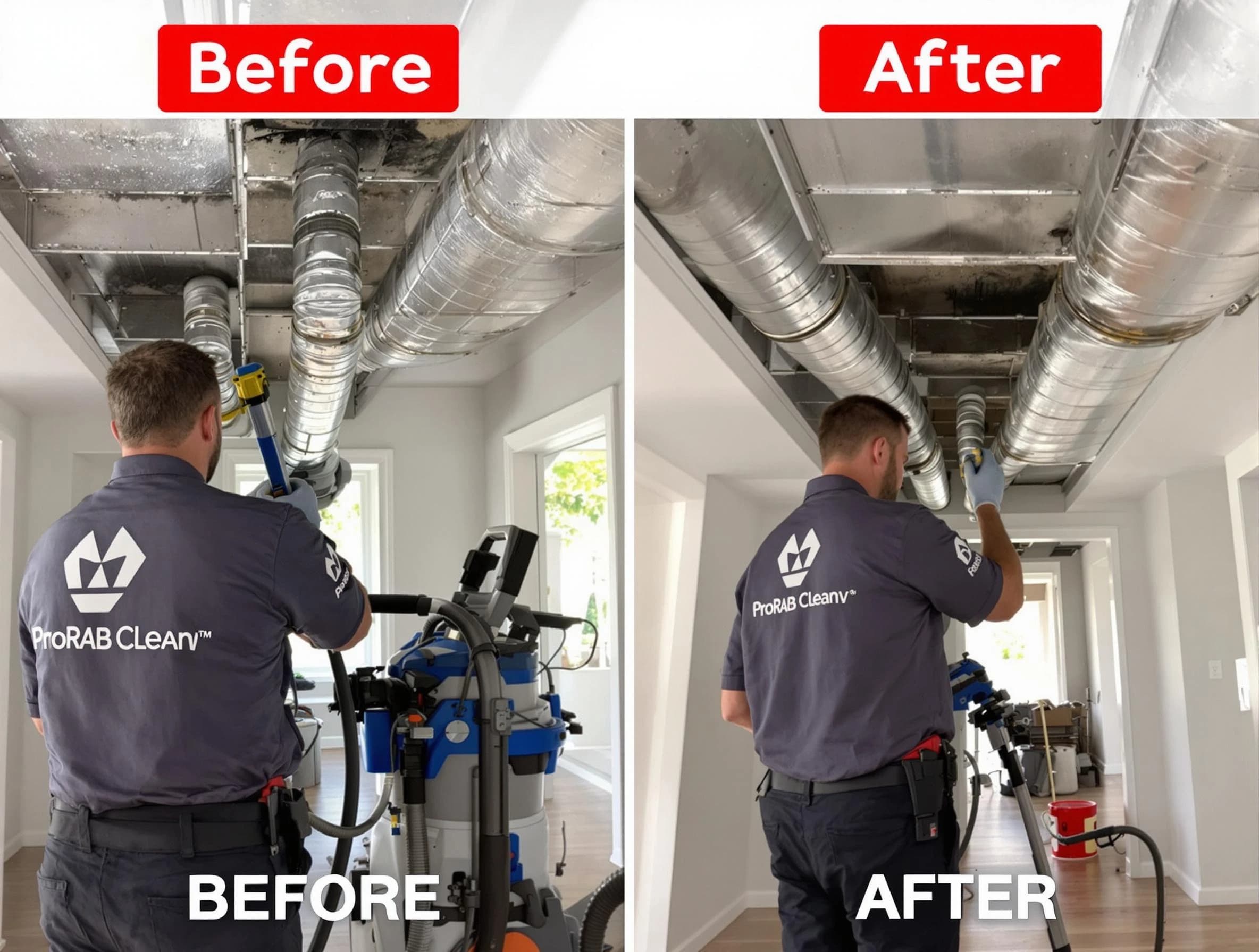 Meadowbrook Air Duct Cleaning expert performing thorough residential duct cleaning in a Meadowbrook home