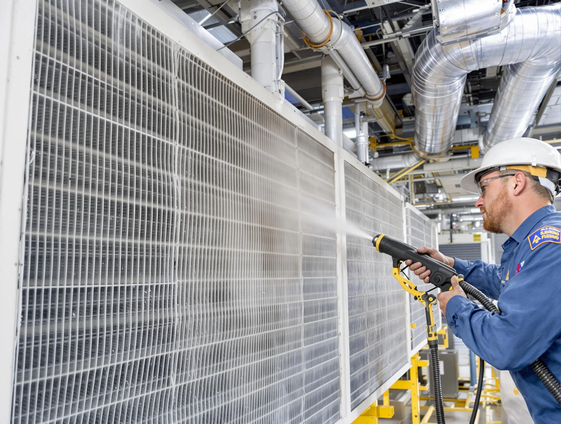 Professional commercial coil cleaning by Meadowbrook Air Duct Cleaning in Meadowbrook