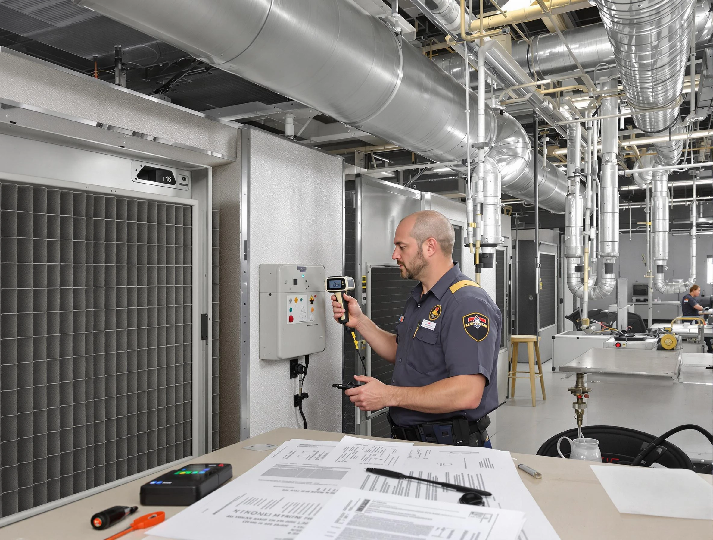 Professional filter system inspection by Meadowbrook Air Duct Cleaning in Meadowbrook